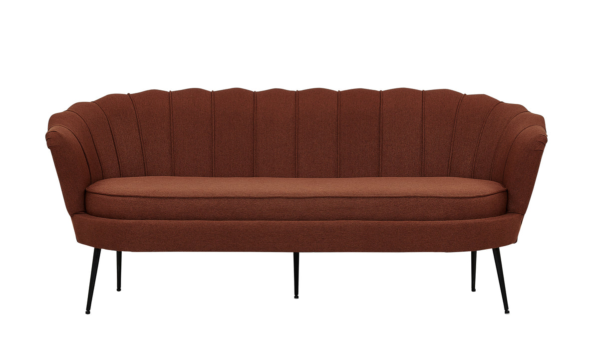 3-personers sofa, rød
