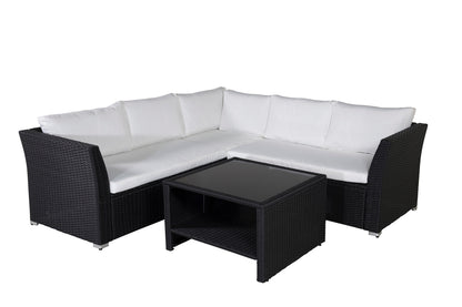 Hjørnesofa sæt Sort Sort