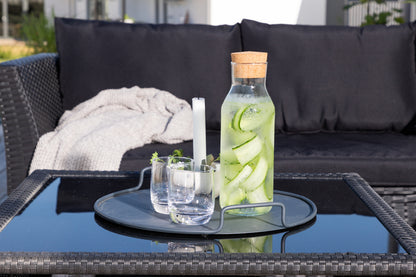 Hjørnesofa sæt Sort Sort