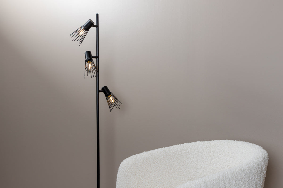 Gulvlampe Sort