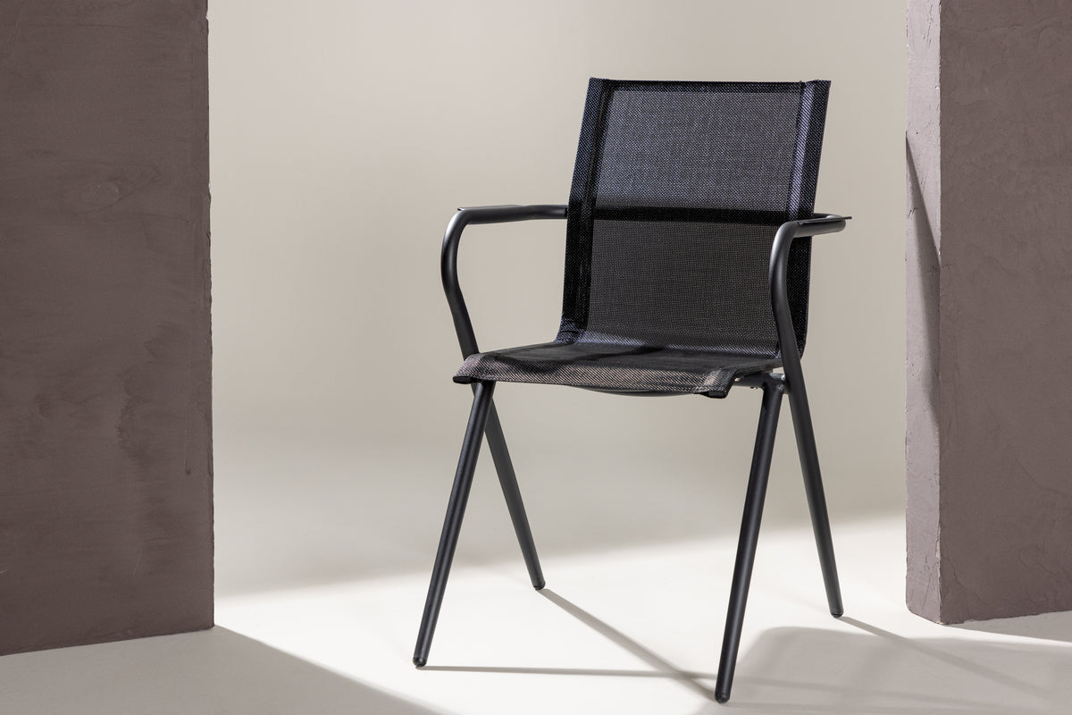 Spisebordsstol 6-pak Sort