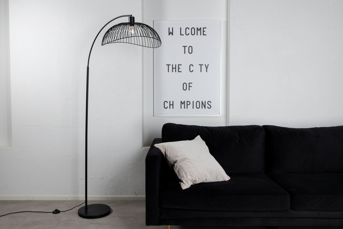 Gulvlampe Sort