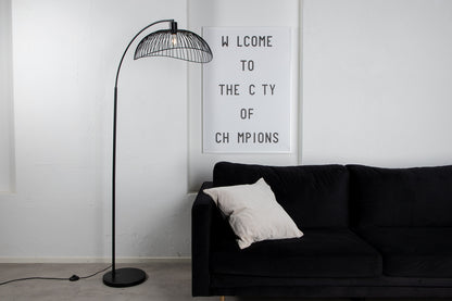 Gulvlampe Sort