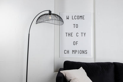 Gulvlampe Sort