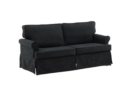 2-personers sofa, sort