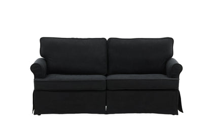 2-personers sofa, sort