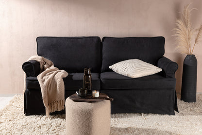 2-personers sofa, sort