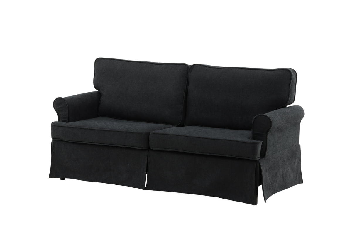 2-personers sofa, sort