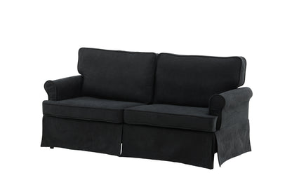 2-personers sofa, sort
