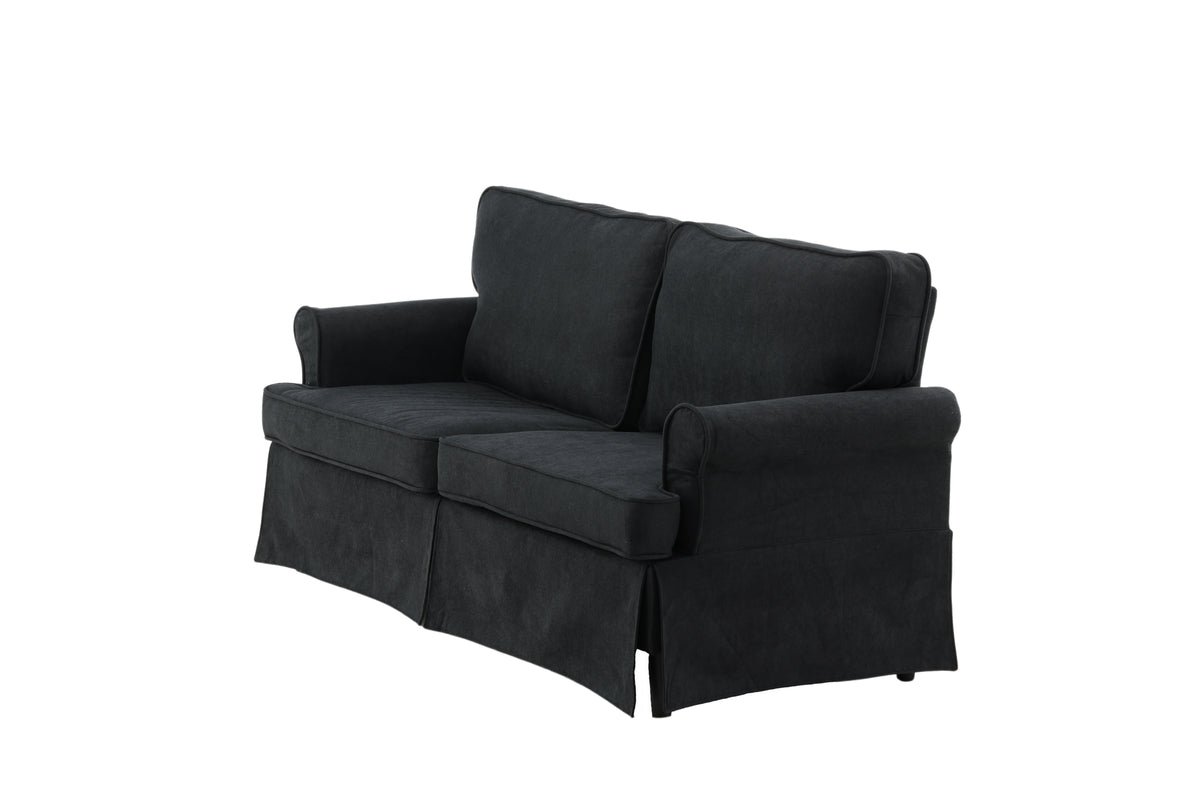 2-personers sofa, sort