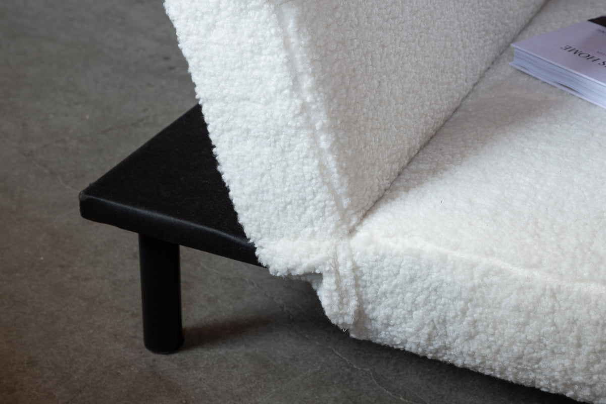 Sammenklappelig seng, hvid