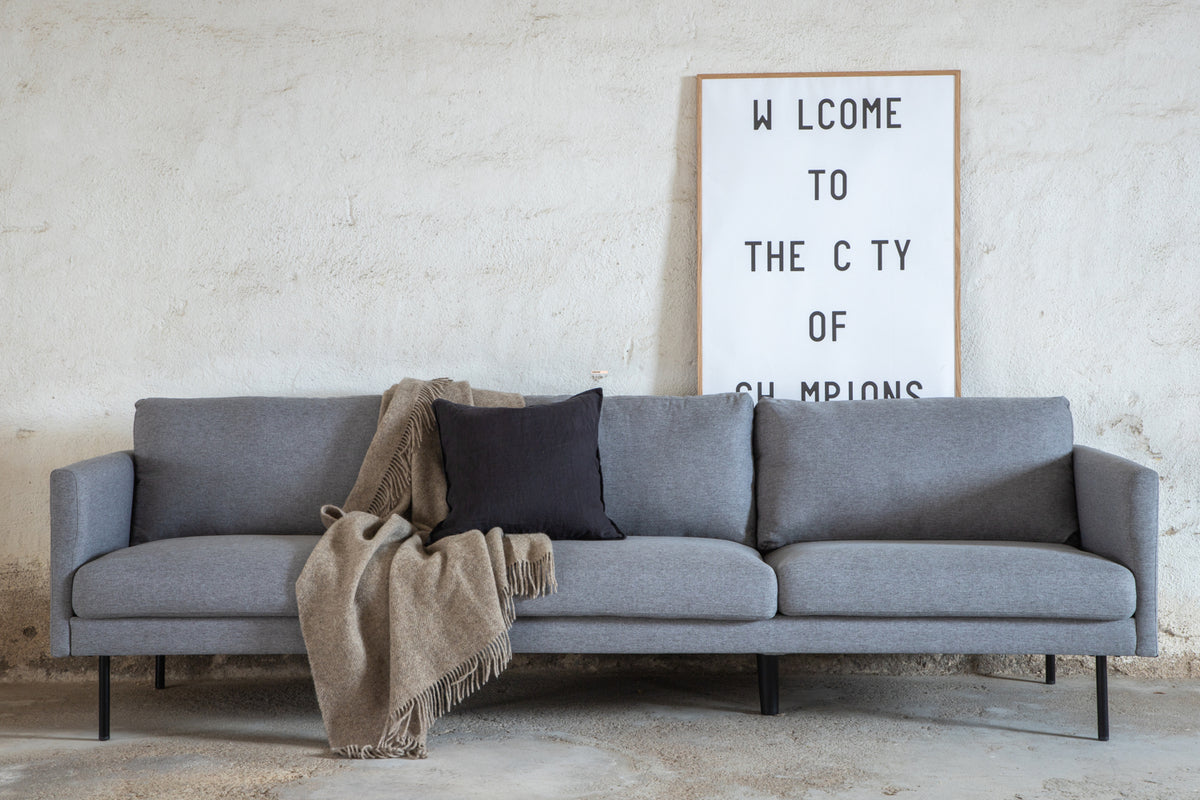 3-personers sofa grå