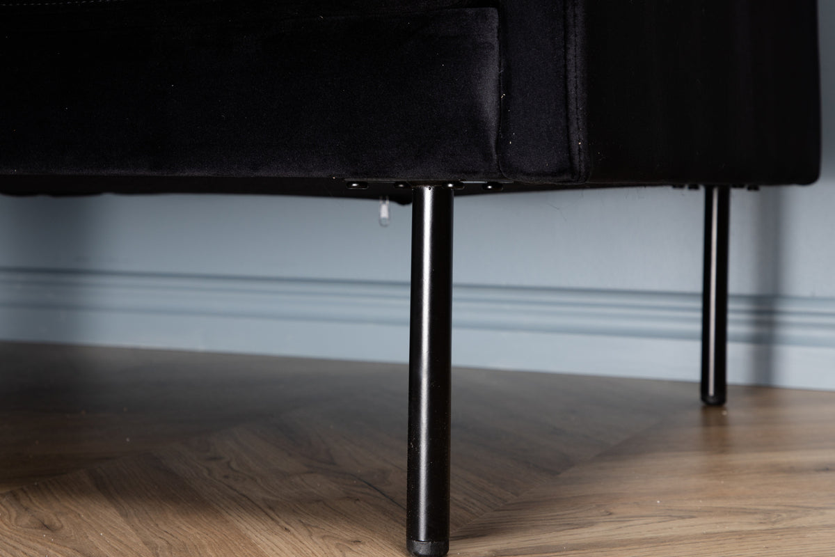 3-personers sofa, sort