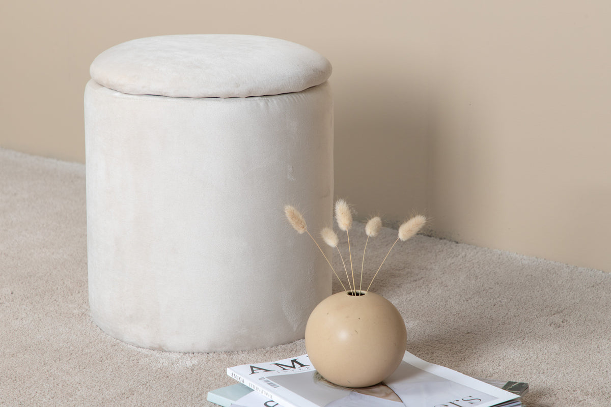 Limpen Puff ⌀32 ⌀32 Hvid