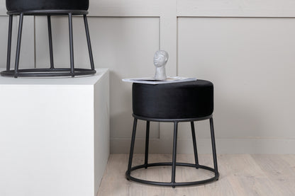 Petra Pouf ø46 ⌀46 Sort