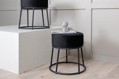 Petra Pouf ø46 ⌀46 Sort
