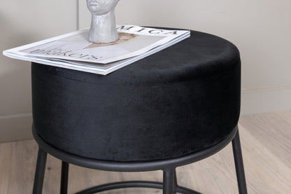 Petra Pouf ø46 ⌀46 Sort