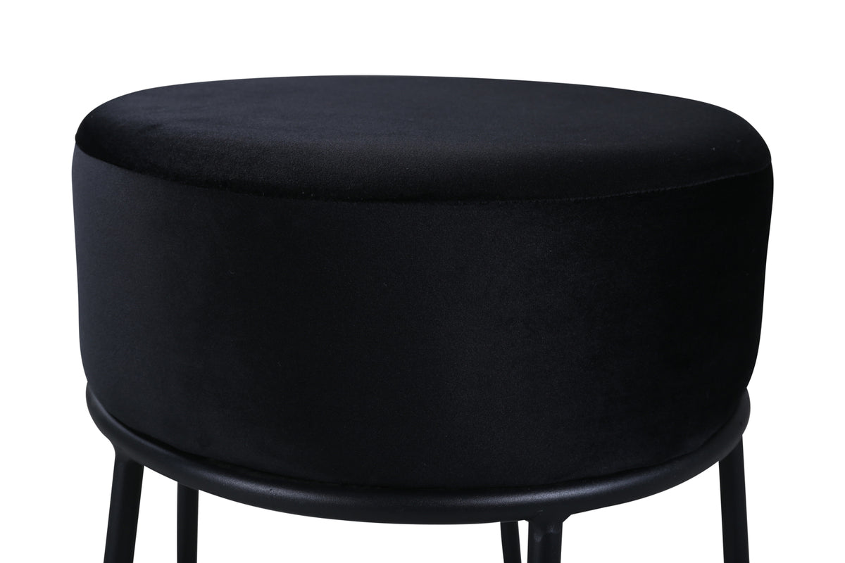 Petra Pouf ø46 ⌀46 Sort