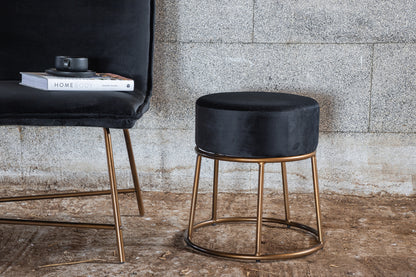 Petra Pouf ø46 ⌀46 Sort