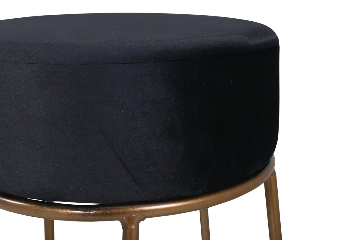 Petra Pouf ø46 ⌀46 Sort