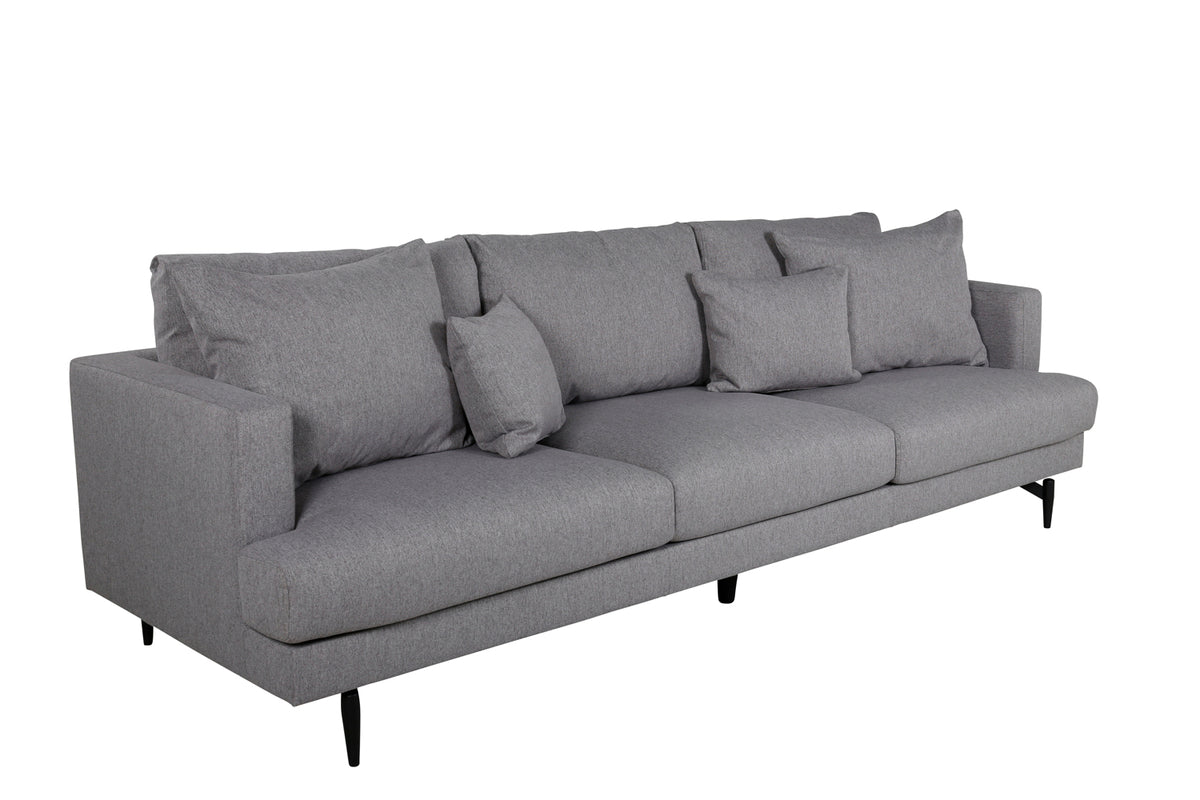 3-personers sofa grå