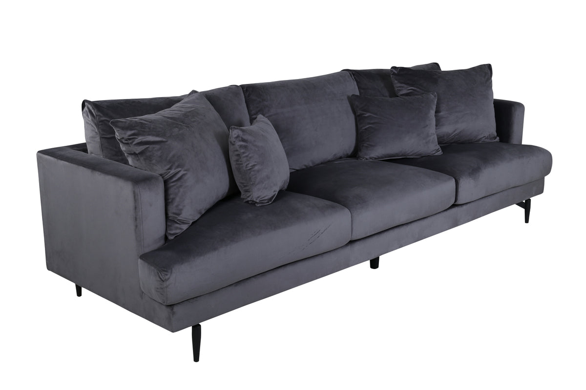 3-personers sofa, mørkegrå