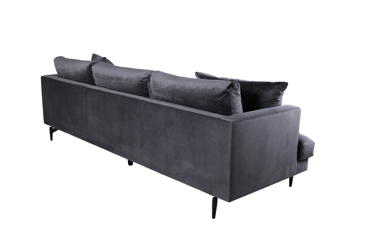 3-personers sofa, mørkegrå