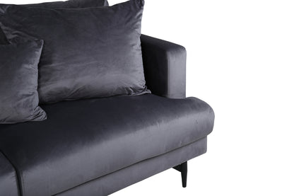 3-personers sofa, mørkegrå