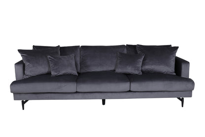 3-personers sofa, mørkegrå