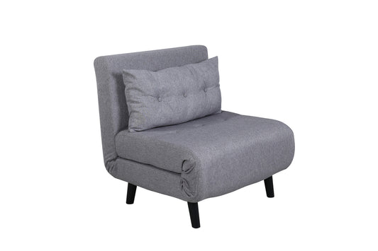 Sammenklappelig seng, grå