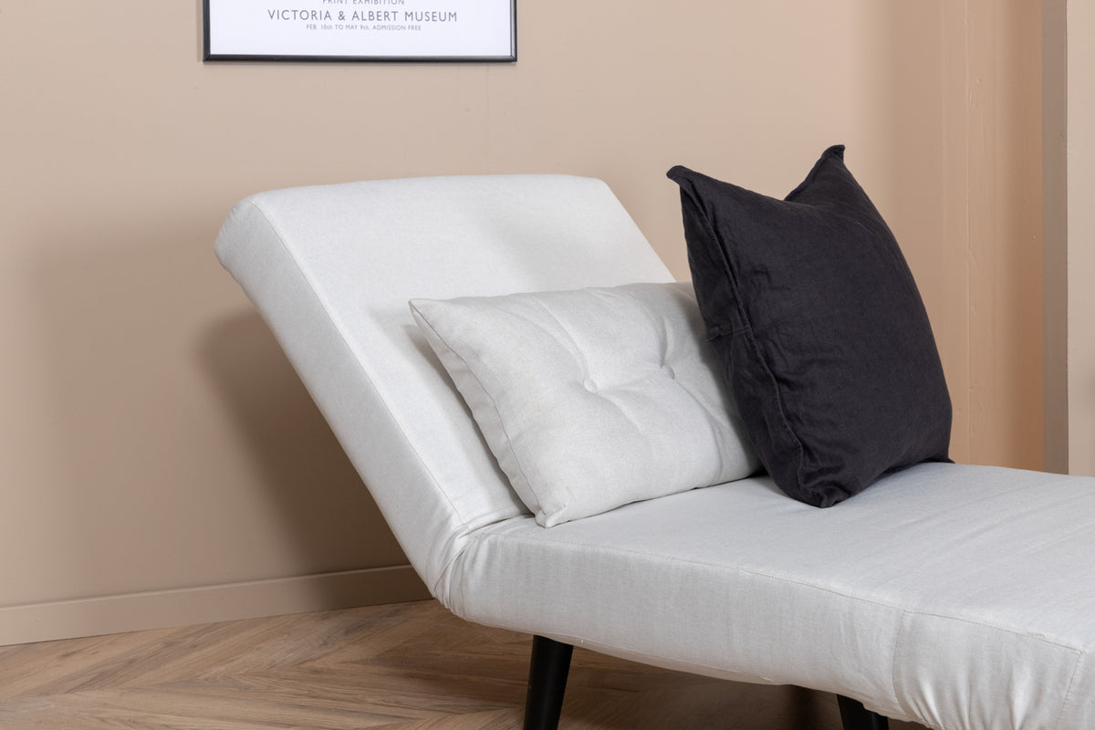 Sammenklappelig seng, lys beige