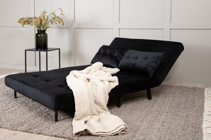 Sammenklappelig seng, sort