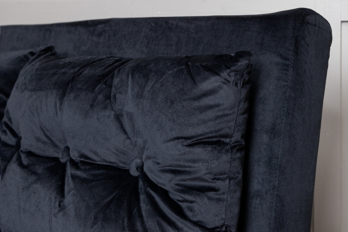 Sammenklappelig seng, sort