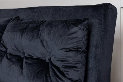 Sammenklappelig seng, sort