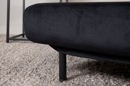 Sammenklappelig seng, sort