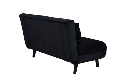 Sammenklappelig seng, sort