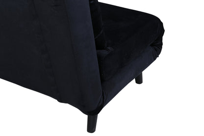 Sammenklappelig seng, sort