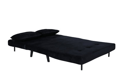 Sammenklappelig seng, sort