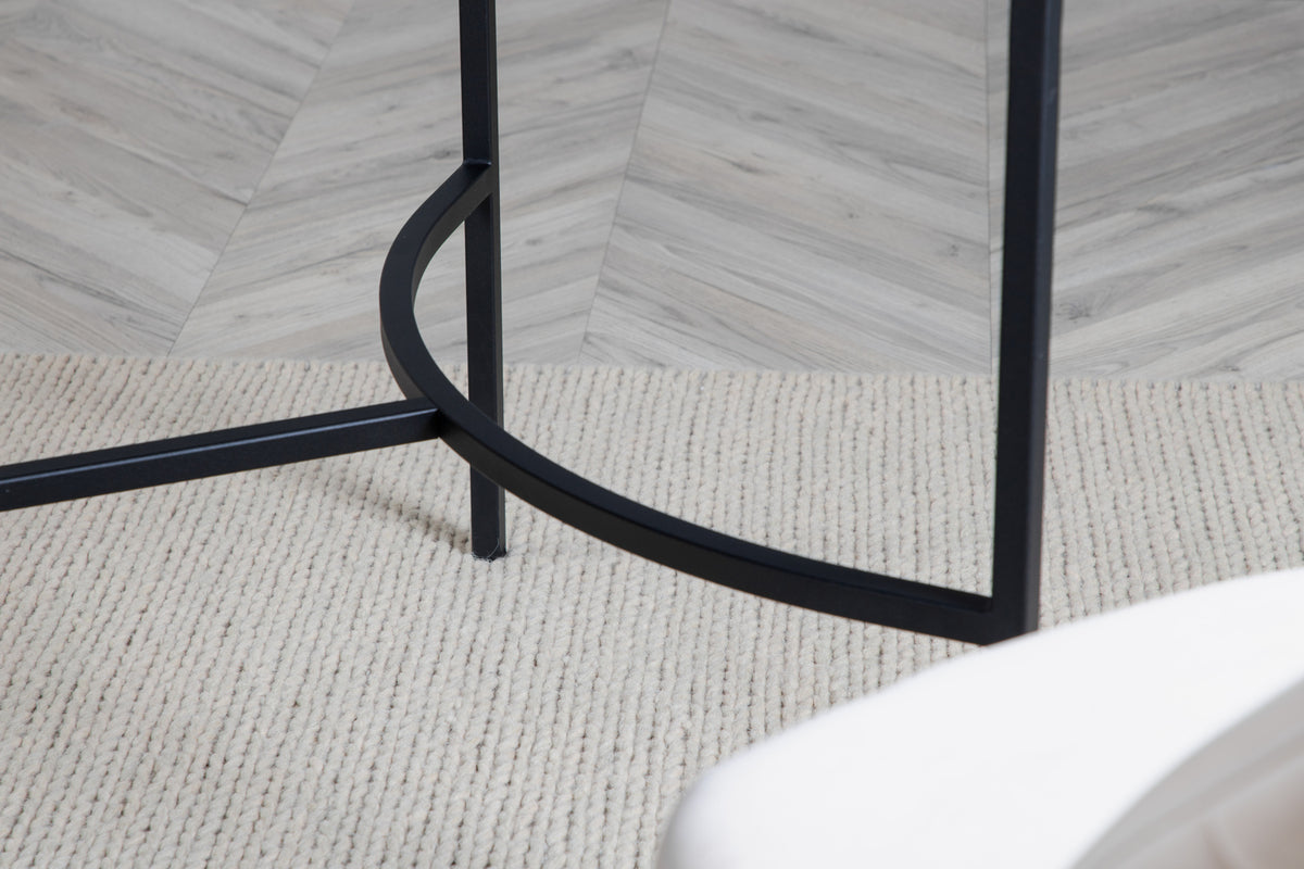 Skate Ovalt Spisebord 75 x 200 x 90 Sort