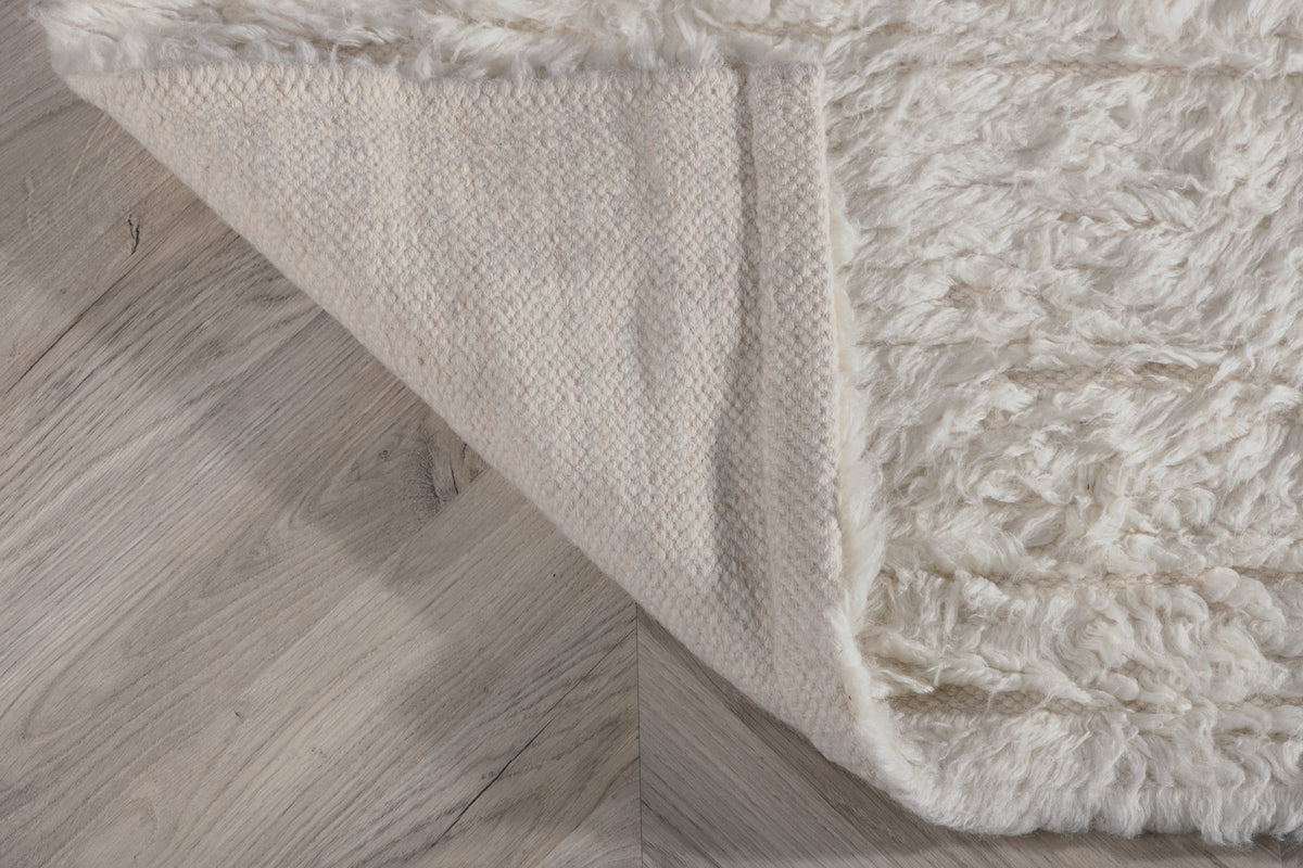 Leiko Rektangulært tæppe 200 x 300 Hvid