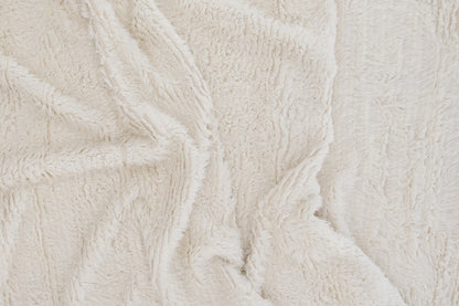 Rektangulært tæppe 230 x 160 Hvid