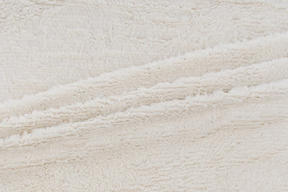 Rektangulært tæppe 230 x 160 Hvid