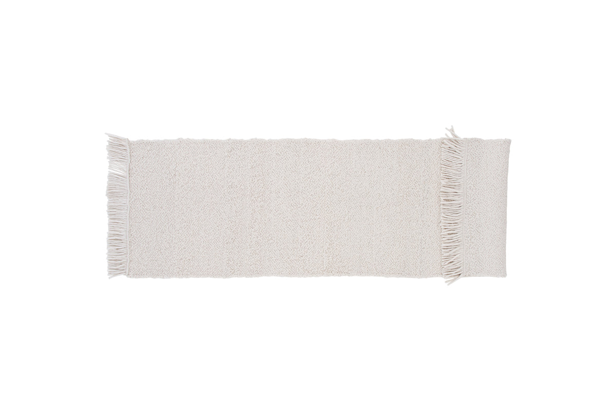 Betina Rektangulært tæppe 250 x 80 Hvid