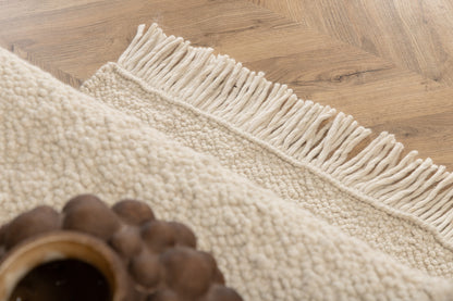 Betina Rektangulært tæppe 250 x 80 Hvid