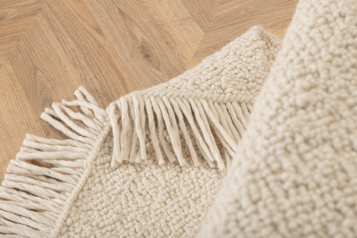 Betina Rektangulært tæppe 250 x 80 Hvid