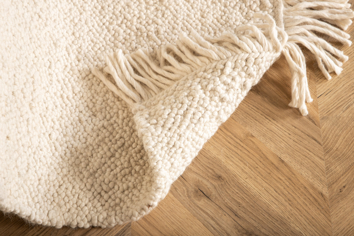 Betina Rektangulært tæppe 250 x 80 Hvid