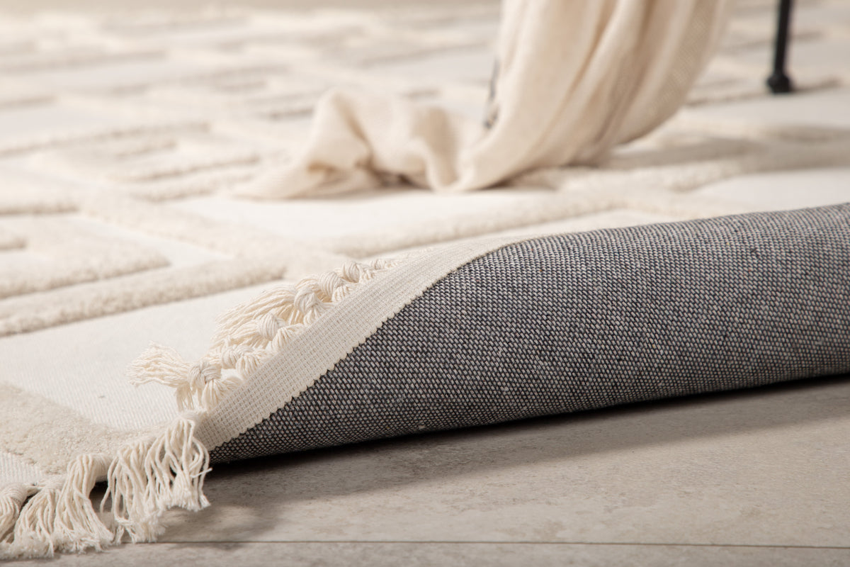 Towa Rektangulært tæppe 300x200 Hvid