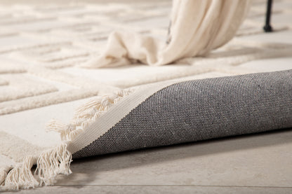 Towa Rektangulært tæppe 300x200 Hvid