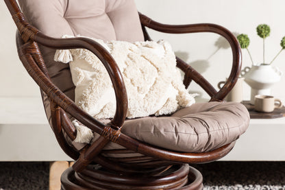 Swing loungestole, mørk valnød