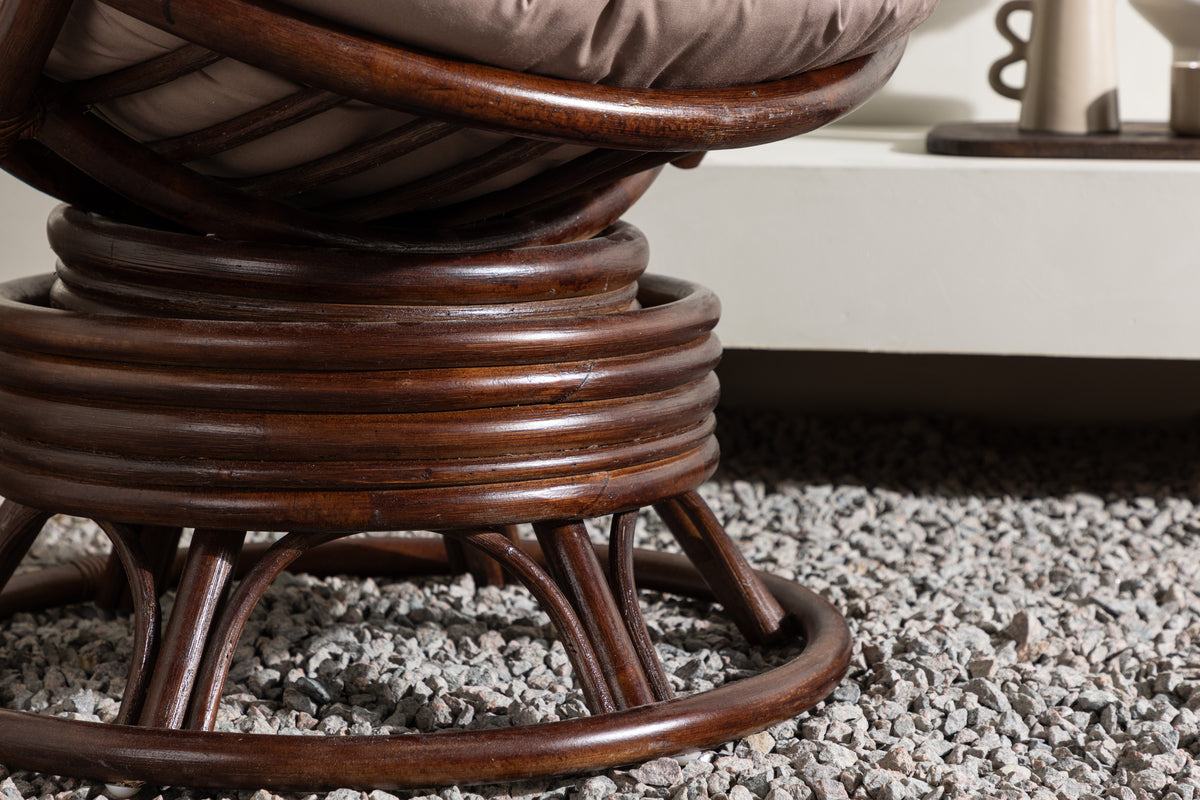 Swing loungestole, mørk valnød